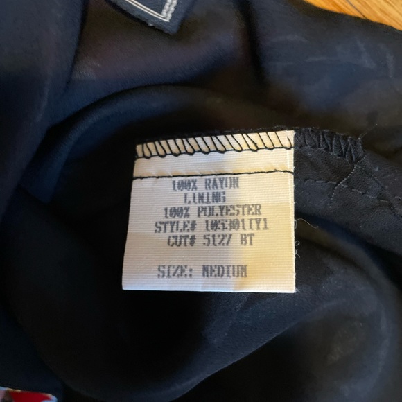 Asymmetrical boho black and red floral patterned dress by Lily - Picture 5 of 5